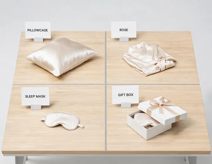 Silk products arranged by use case
