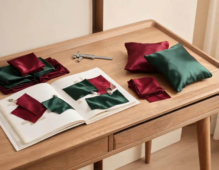 Silk fabric review desk